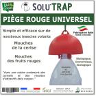Piège à bouteille universel Rouge pour la mouches de la Cerise et Fruits Rouges - SOLU
